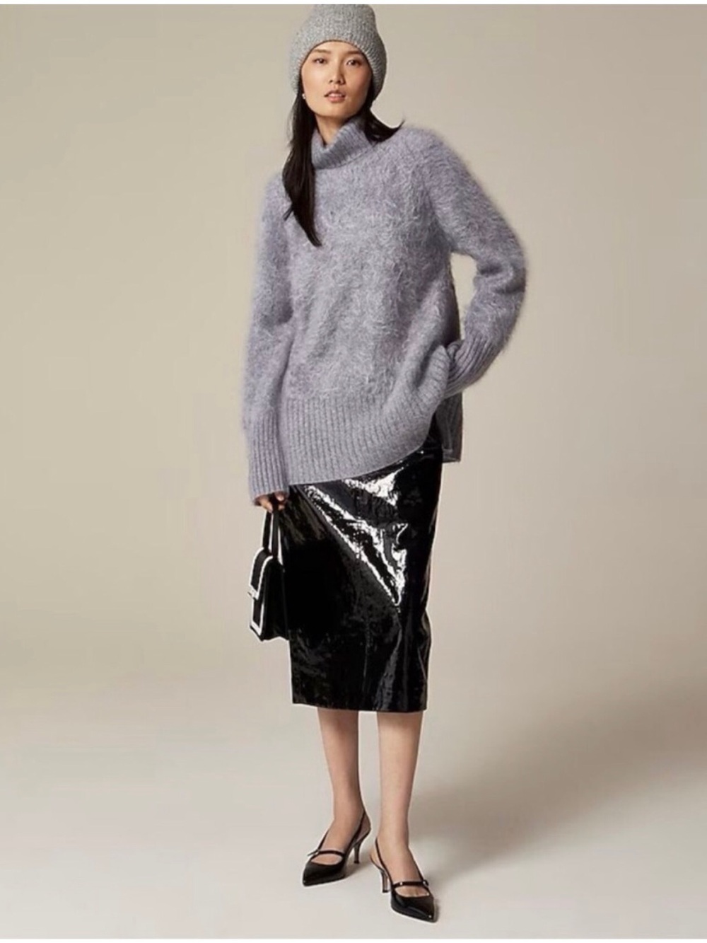J. Crew Spring Street brushed cashmere turtleneck sweater
